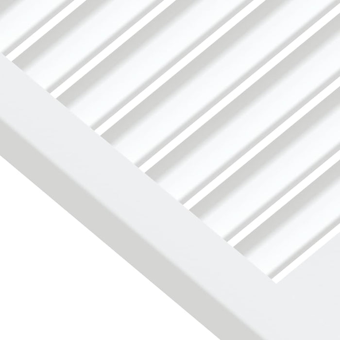 Ușă de dulap design lambriu, alb, 61,5x59,4 cm, lemn masiv pin - WALTI WALTI