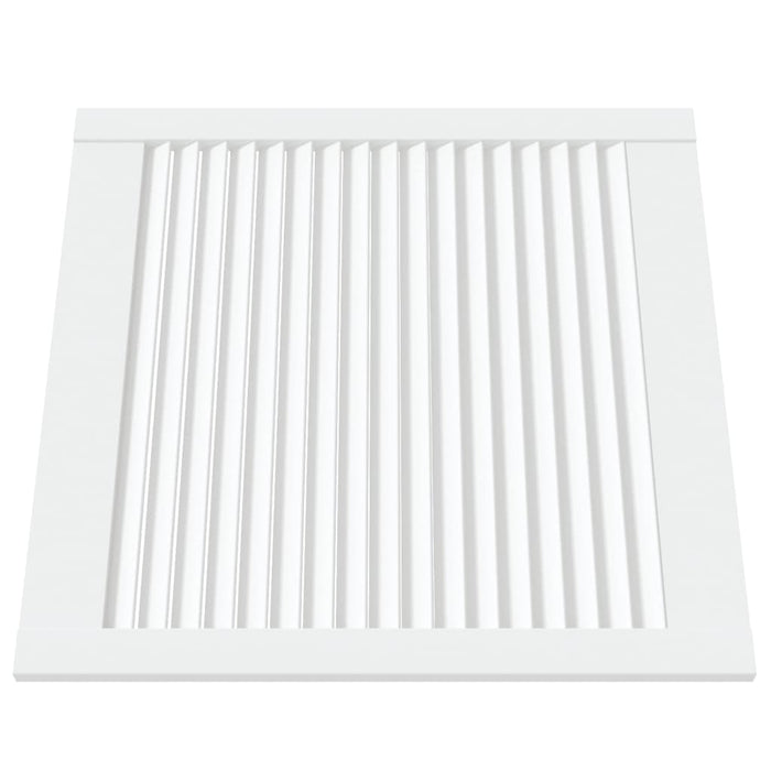 Uși dulap design lambriu 2 buc. alb 61,5x59,4 cm lemn masiv pin - WALTI WALTI
