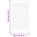 Uși dulap design lambriu 2 buc. alb 69x39,4 cm, lemn masiv pin - WALTI WALTI