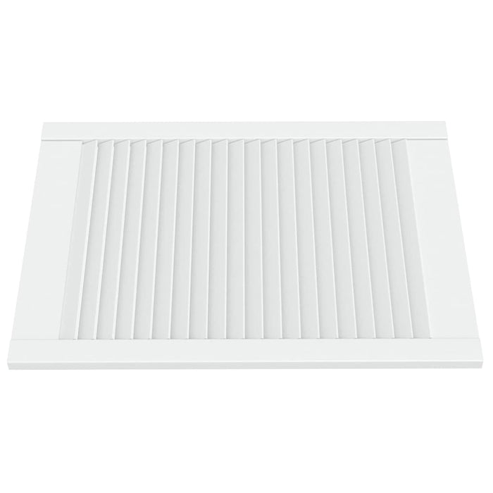 Uși dulap design lambriu 2 buc. alb 69x49,4 cm, lemn masiv pin - WALTI WALTI