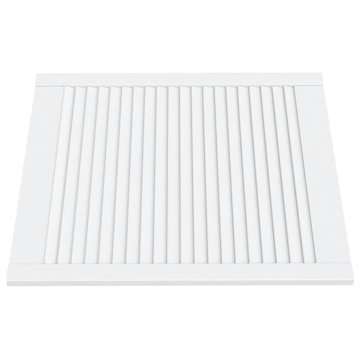 Ușă de dulap design lambriu, alb, 69x59,4 cm, lemn masiv pin - WALTI WALTI