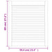 Uși dulap design lambriu 2 buc. alb 69x59,4 cm, lemn masiv pin - WALTI WALTI