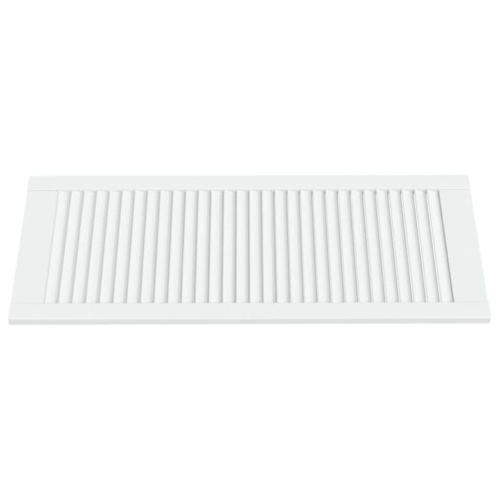 Ușă de dulap design lambriu, alb, 99,3x39,4 cm, lemn masiv pin - WALTI WALTI