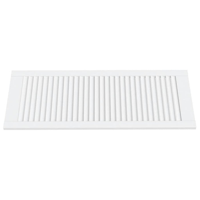 Uși dulap design lambriu 2 buc. alb 99,3x39,4 cm lemn masiv pin - WALTI WALTI