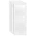 Uși dulap design lambriu 4 buc. alb 99,3x39,4 cm lemn masiv pin - WALTI WALTI