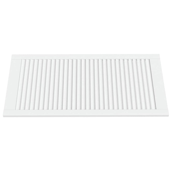 Uși dulap design lambriu 2 buc. alb 99,3x49,4 cm lemn masiv pin - WALTI WALTI