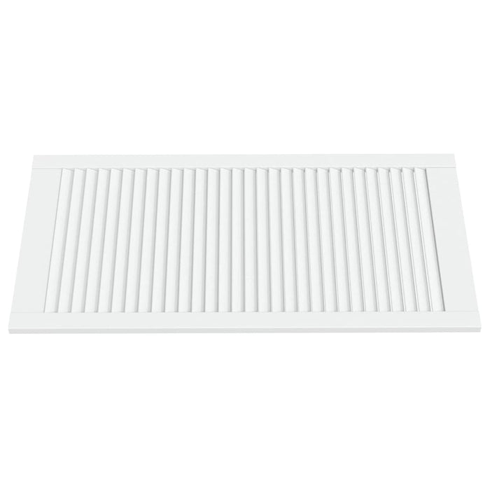 Uși dulap design lambriu 4 buc. alb 99,3x49,4 cm lemn masiv pin - WALTI WALTI