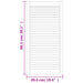 Uși dulap design lambriu 4 buc. alb 99,3x49,4 cm lemn masiv pin - WALTI WALTI