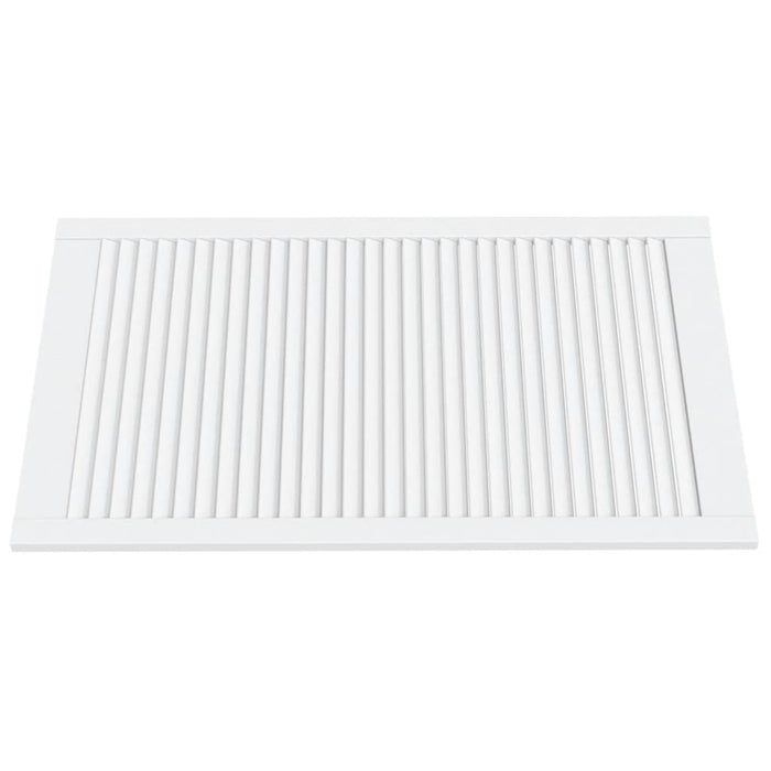 Ușă de dulap design lambriu, alb, 99,3x59,4 cm, lemn masiv pin - WALTI WALTI