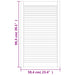 Uși dulap design lambriu 2 buc. alb 99,3x59,4 cm lemn masiv pin - WALTI WALTI