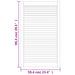 Uși dulap design lambriu 4 buc. alb 99,3x59,4 cm lemn masiv pin - WALTI WALTI