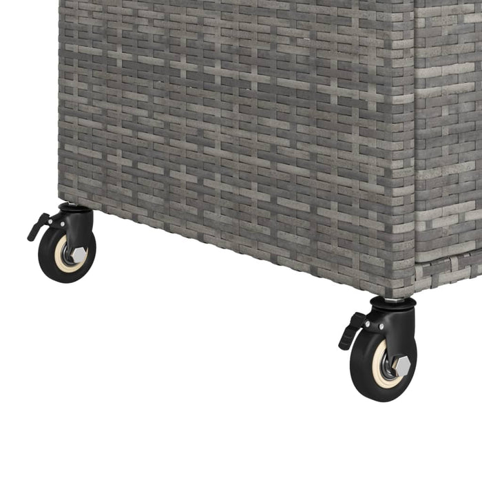 Cărucior de bar cu sertar, gri, 100x45x97 cm, poliratan - WALTI WALTI