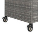 Cărucior de bar cu sertar, gri, 100x45x97 cm, poliratan - WALTI WALTI