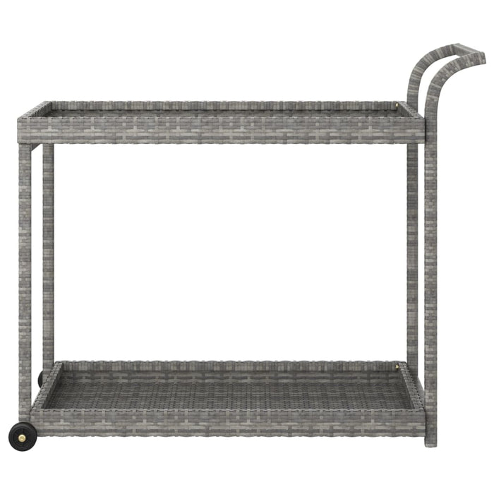 Cărucior de bar, gri, 100x45x83 cm, poliratan - WALTI WALTI