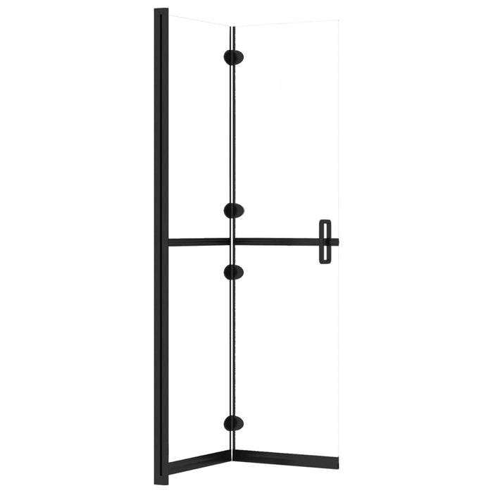 Perete de duș walk-in pliabil 80x190 cm sticlă ESG transparentă - WALTI WALTI