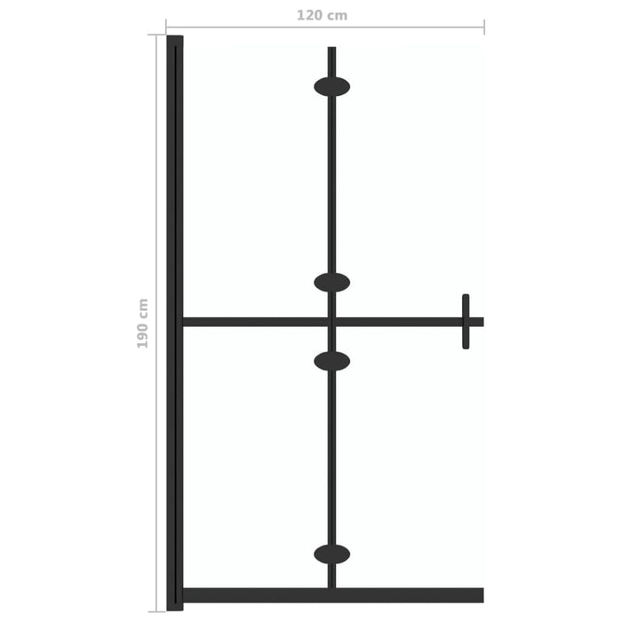 Perete de duș walk-in pliabil 120x190cm sticlă ESG transparentă - WALTI WALTI