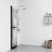 Perete duș walk-in pliabil 100x190 cm sticlă ESG jumătate mată - WALTI WALTI