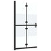 Perete duș walk-in pliabil 100x190 cm sticlă ESG jumătate mată - WALTI WALTI