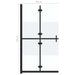 Perete duș walk-in pliabil 100x190 cm sticlă ESG jumătate mată - WALTI WALTI