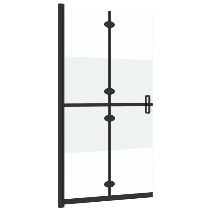Perete duș walk-in pliabil 110x190 cm sticlă ESG jumătate mată - WALTI WALTI