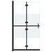 Perete duș walk-in pliabil 120x190 cm sticlă ESG jumătate mată - WALTI WALTI