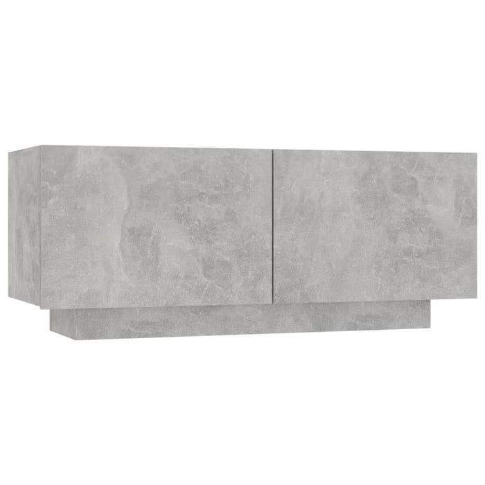 Noptieră, gri beton, 100x35x40 cm, lemn prelucrat - WALTI WALTI