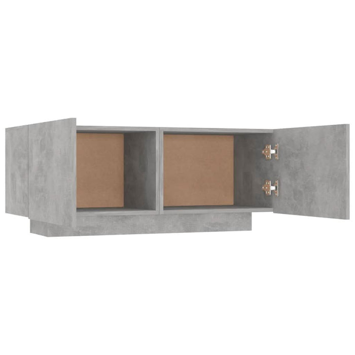 Noptieră, gri beton, 100x35x40 cm, lemn prelucrat - WALTI WALTI