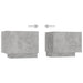 Noptieră, gri beton, 100x35x40 cm, lemn prelucrat - WALTI WALTI