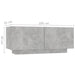 Noptieră, gri beton, 100x35x40 cm, lemn prelucrat - WALTI WALTI