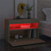 Noptieră cu lumini LED, 2 buc., stejar Sonoma, 60x35x40 cm - WALTI WALTI