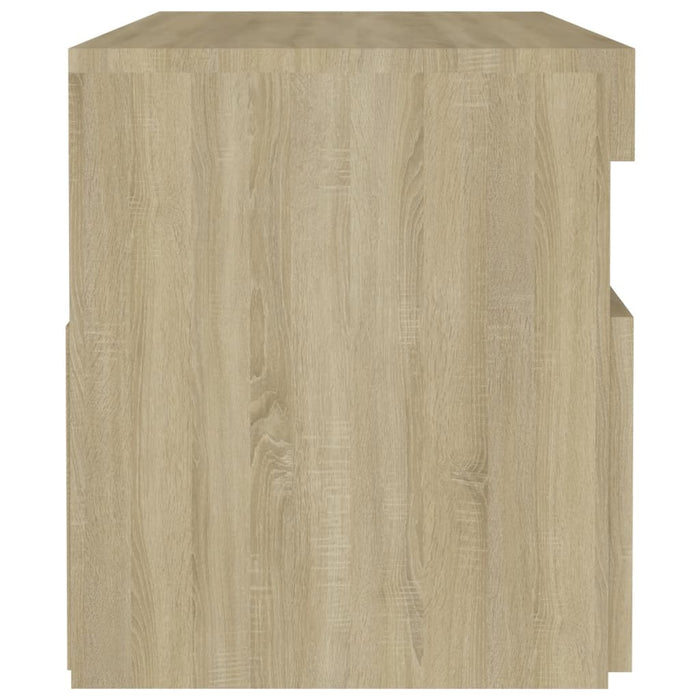 Noptieră cu lumini LED, 2 buc., stejar Sonoma, 60x35x40 cm - WALTI WALTI
