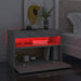 Noptieră cu lumini LED, gri beton, 60x35x40 cm - WALTI WALTI