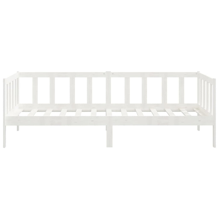 Pat de zi, 90x200 cm, alb, lemn masiv de pin - WALTI WALTI