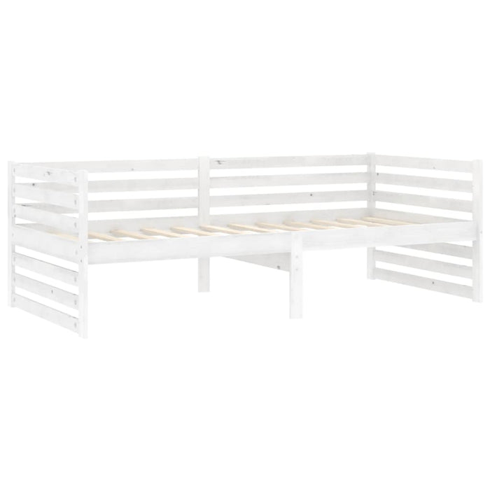 Pat de zi, 90x200 cm, alb, lemn masiv de pin - WALTI WALTI