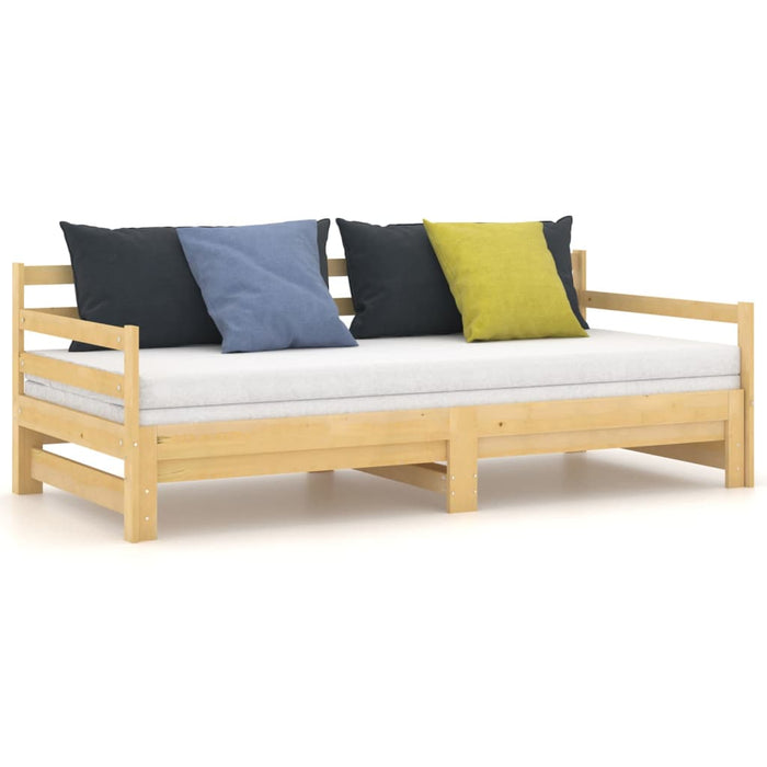 Pat extensibil de zi, 2x(90x200) cm, lemn masiv de pin - WALTI WALTI
