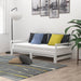 Pat extensibil de zi, alb, 2x(90x200) cm, lemn masiv de pin - WALTI WALTI