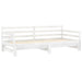 Pat extensibil de zi, alb, 2x(90x200) cm, lemn masiv de pin - WALTI WALTI