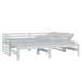 Pat extensibil de zi, alb, 2x(90x200) cm, lemn masiv de pin - WALTI WALTI