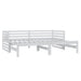 Pat extensibil de zi, alb, 2x(90x200) cm, lemn masiv de pin - WALTI WALTI
