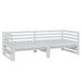 Pat extensibil de zi, alb, 2x(90x200) cm, lemn masiv de pin - WALTI WALTI