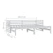 Pat extensibil de zi, alb, 2x(90x200) cm, lemn masiv de pin - WALTI WALTI