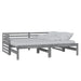 Pat extensibil de zi, gri, 2x(90x200) cm, lemn masiv de pin - WALTI WALTI