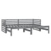 Pat extensibil de zi, gri, 2x(90x200) cm, lemn masiv de pin - WALTI WALTI