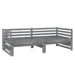 Pat extensibil de zi, gri, 2x(90x200) cm, lemn masiv de pin - WALTI WALTI