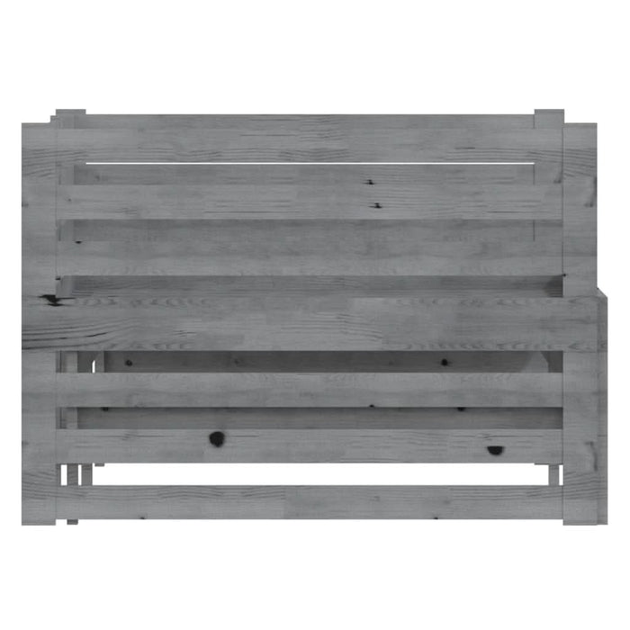 Pat extensibil de zi, gri, 2x(90x200) cm, lemn masiv de pin - WALTI WALTI
