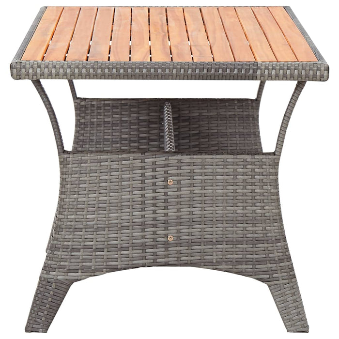 Masă de grădină, gri, 120x70x66 cm, lemn masiv de acacia - WALTI WALTI