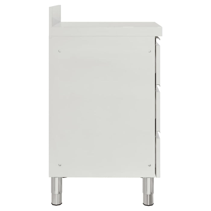 Dulapuri de bucătărie comerciale cu 3 sertare, 2 buc., 50x60x96 cm WALTI