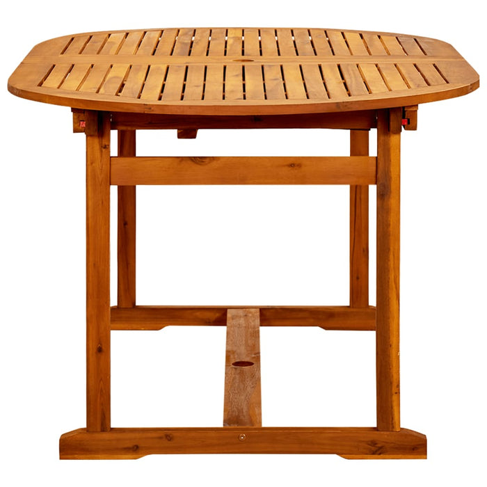 Masă de grădină, (160-240)x100x75 cm, lemn masiv de acacia - WALTI WALTI