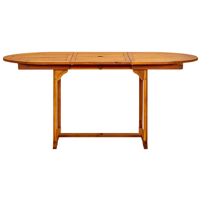 Masă de grădină, (120-170)x80x75 cm, lemn masiv de acacia - WALTI WALTI