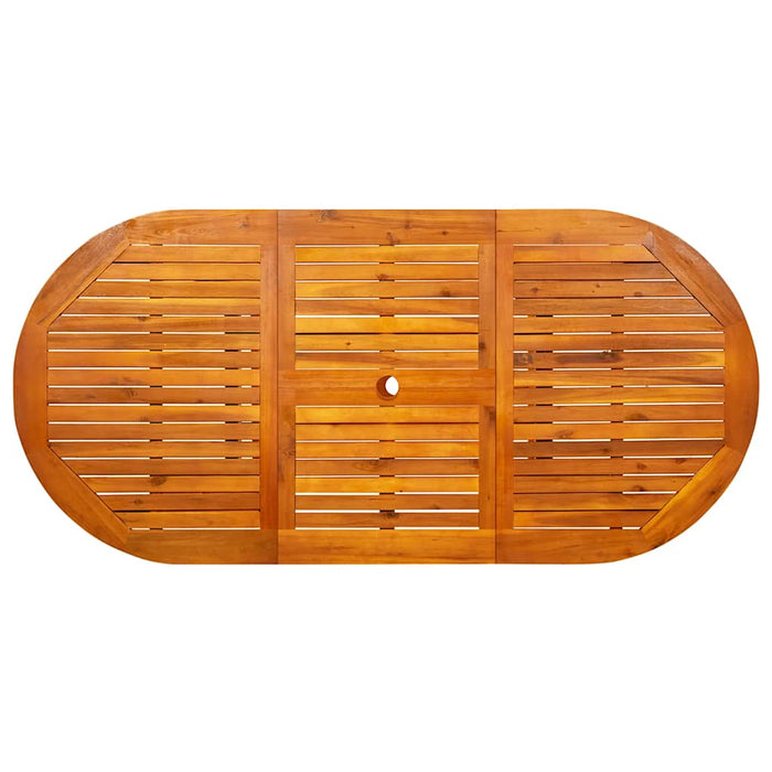Masă de grădină, (120-170)x80x75 cm, lemn masiv de acacia - WALTI WALTI
